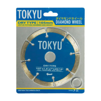 TOKYU Dry Type Diamond Wheel ( Pisau Gerinda Potong Marmer / Granit ) 4" (BLUE)